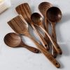 Natural Wood Tableware Spoon Ladle Set