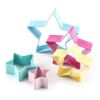 Set of 5 3D Star Shape Biscuit Cutter