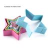 Set of 5 3D Star Shape Biscuit Cutter