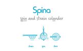 Spina; Easy-To-Use Salad Spinner Colander