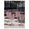 Paisley Plastic Wine Glasses Set