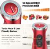 KOIOS 5-in-1, 1000W, Stainless Steel, 12 Speed Handheld Blender