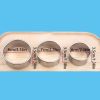 3pcs/Set; Stainless Steel Circle Mold & Hand Press Set
