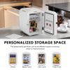 Mini Fridge, Portable Small Refrigerator 4L/6 Can Cooler & Warmer