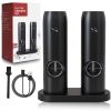 2pcs Electric Salt And Pepper Grinder Set.