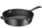 Enameled Silicone Oil Cast Iron 12 Inch Skillet Deep Saute Pan