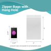 Pack of 100 Poly Storage Bags with Hang Hole