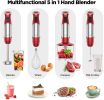 KOIOS 5-in-1, 1000W, Stainless Steel, 12 Speed Handheld Blender