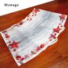 Muwago Christmas Stars Printed Table Runner linen