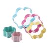 5 Pcs 3D Plum Blossom Shape Biscuit Cutter