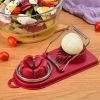2 in 1 Stainless Steel Egg Slicer Cutter for Strawberries