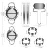 Dumpling maker stainless steel dumpling mold set.