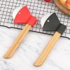 1pc Pizza Hob; Axe Bamboo Handle Baking Cutter