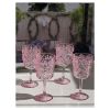 Paisley Plastic Wine Glasses Set