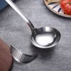 1pc 2 In 1 Stainless Steel Soup Spoon