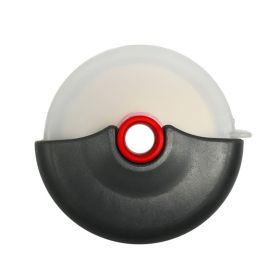 1pc Round Hole Pizza Cutter (Color: Red)