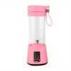 1pc Portable 6 Blades In 3D Rechargeable Juice Blender