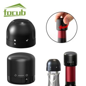 2/3 Pack Vacuum Red Wine Bottle Cap Stopper (Color: Champagne 3 Packs)
