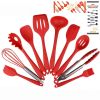 10 PCS Set Non Stick Silicone Cooking Utensils