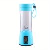 1pc Portable 6 Blades In 3D Rechargeable Juice Blender