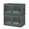 2Pcs 72L Foldable Storage Bins with Lid