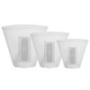 3Pcs Silicone Reusable Storage Food Container Set