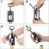 1pc Multi-functional Wine And Beer Wing Corkscrew