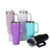 40 oz. Stainless Steel Thermos Water Glass With Lid And Straw