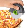1pc Stainless Steel Round Wheel Cutter With Lid For Cake
