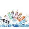 Glass Water Tumbler With Straw And Silicone Bamboo Lids
