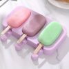 1pc Silicone Ice Cream Mold + Lid + 50pcs Ice Cream Sticks